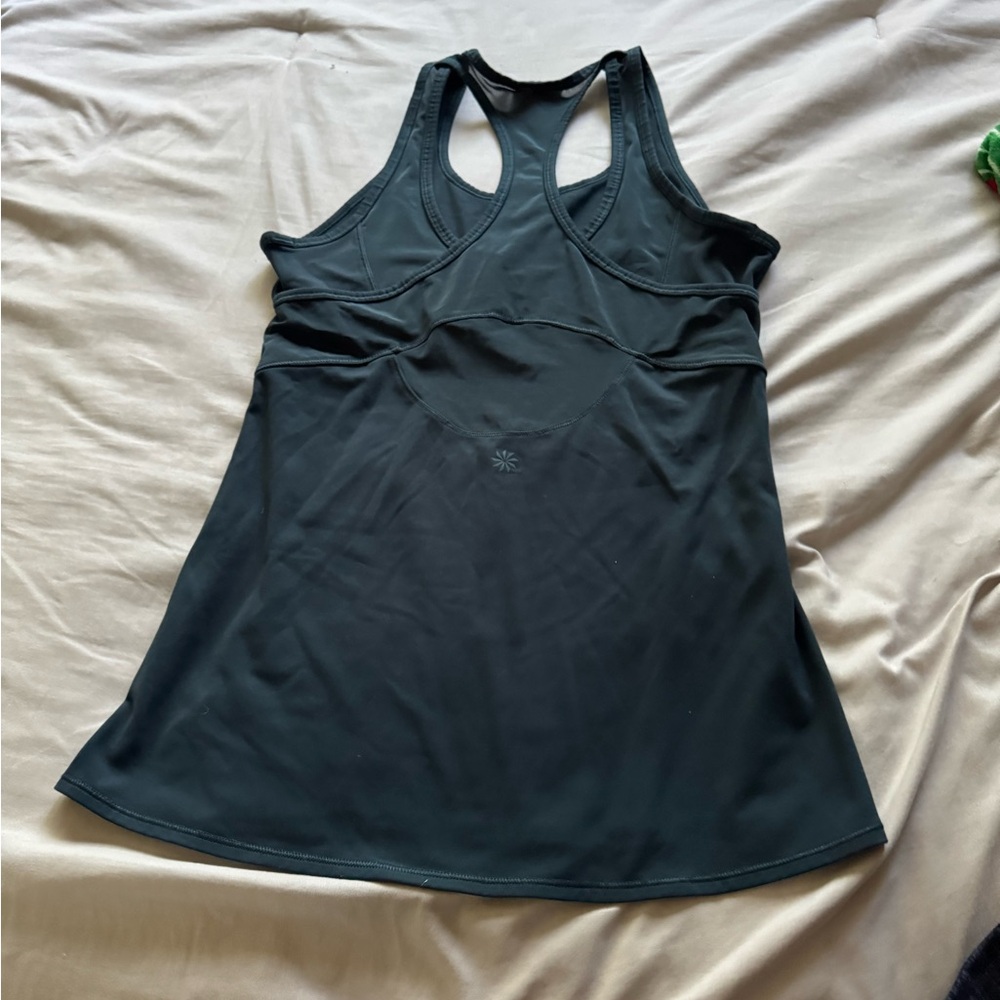 Athleta Dark Gray Racerback Tank Top - Picture 3 of 3